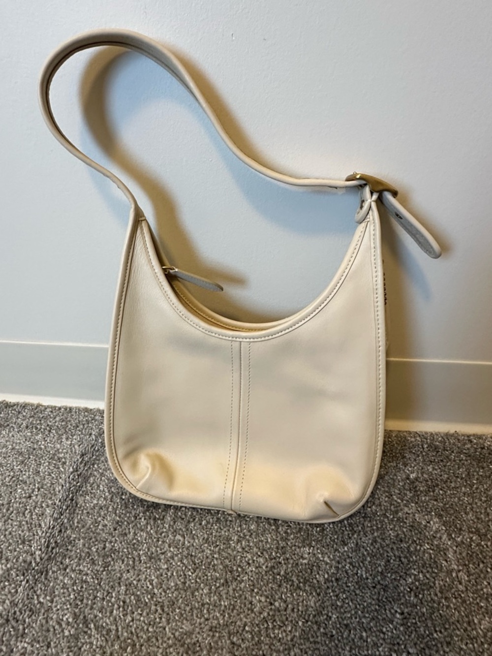Coach Cream Leather Ergo Shoulder Bag - Picture 9 of 15